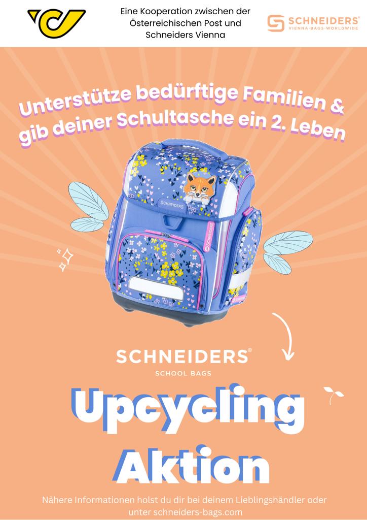 Upcycling campaign - support families in need and donate your old school bag