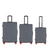 Set de valises de voyage 3 pièces Cool Grey de Schneiders Travel