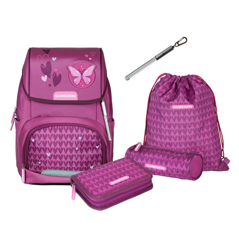 Ergojet Mädchen Schultasche Purple Hearts