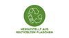 Hergestellt aus recycelten Flaschen