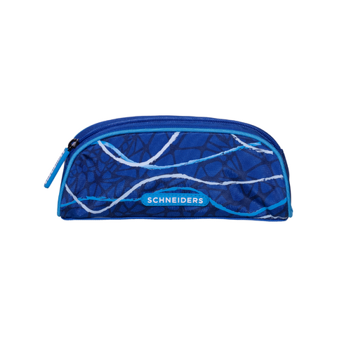 Blaue Jungenschultasche „Blue Vibes“ von Schneiders, Modell Ergolite, mit ergonomischem Design, gepolsterten Trägern und mehreren Fächern für optimale Organisation.