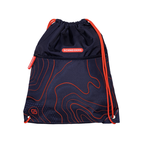 Schwarz/Rote Jungenschultasche „Ninja Revenge“ von Schneiders, Modell Ergolite, mit ergonomischem Design, gepolsterten Trägern und mehreren Fächern für optimale Organisation.