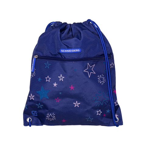 Raffiniert designierte Mädchenschultasche „Shooting Star“ von Schneiders, Modell Ergolite, mit ergonomischem Design, gepolsterten Trägern und mehreren Fächern für optimale Organisation.