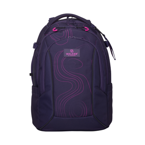 Campus Neo Purple Frequenzy von Walker. Toller Rucksack für die Schule mit tollen Features!