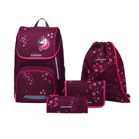 Schultasche Ergojet "Floral Fantasy" von Schneiders. Modulare Schultasche mit abnehmbarer Klappe. Schultasche und Schulrucksack in einem! Praktische Schultasche für Volkschule und Gymnasium.