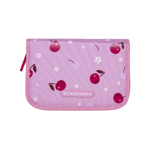 Raffiniert designierte Mädchenschultasche „Cherry Pop“ von Schneiders, Modell Ergolite, mit ergonomischem Design, gepolsterten Trägern und mehreren Fächern für optimale Organisation.