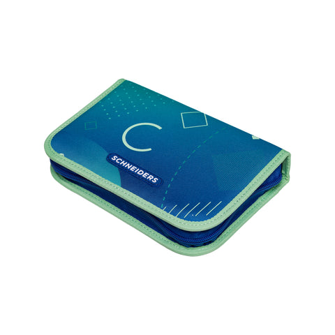 Federpennal „Geo Motion“ von Schneiders, Modell Ergolite, mit ergonomischem Design, gepolsterten Trägern und mehreren Fächern für optimale Organisation.