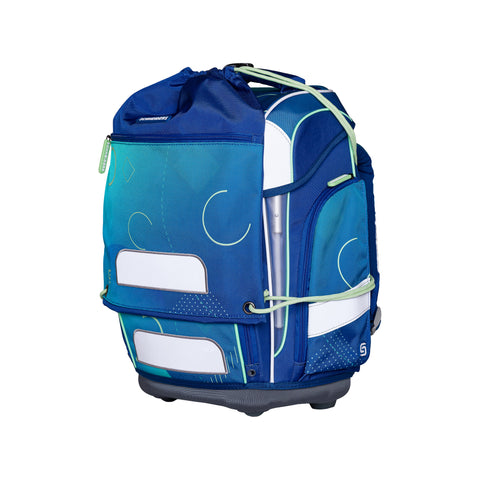 Schultasche „Geo Motion“ von Schneiders, Modell Ergolite, mit ergonomischem Design, gepolsterten Trägern und mehreren Fächern für optimale Organisation.