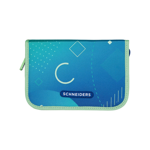 Federpennal „Geo Motion“ von Schneiders, Modell Ergolite, mit ergonomischem Design, gepolsterten Trägern und mehreren Fächern für optimale Organisation.