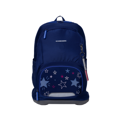 Raffiniert designierte Mädchenschultasche Ergoplus „Shooting Star“ von Schneiders, Modell Ergolite, mit ergonomischem Design, gepolsterten Trägern und mehreren Fächern für optimale Organisation.