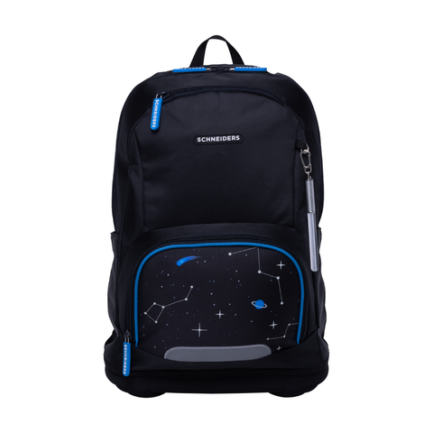 Raffiniert designierte Jungenschultasche Ergoplus „Space Quest“ von Schneiders, Modell Ergolite, mit ergonomischem Design, gepolsterten Trägern und mehreren Fächern für optimale Organisation.