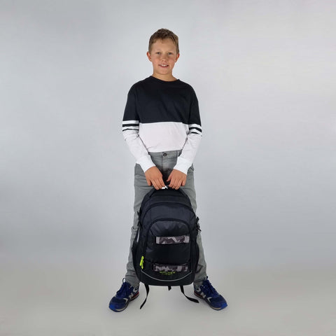 Boys school backpack Fame 2.0 Uni Dark Grey