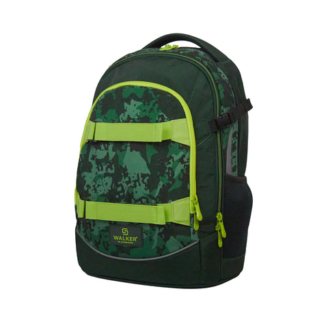 Fame Rucksack Uni Camo Green von Walker. Geräumiger Rucksack perfekt für die Schule!