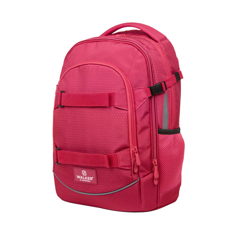 Fame Rucksack Uni Magenta von Walker. Geräumiger Rucksack perfekt für die Schule!