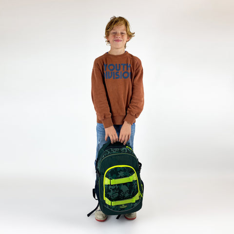 Fame 2.0 Jungen Schulrucksack Uni Camo Green von Walker. Stylischer und hochwertiger Schulrucksack für den Schulalltag! 