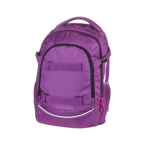 Fame Rucksack Uni Plum von Walker. Geräumiger Rucksack perfekt für die Schule!