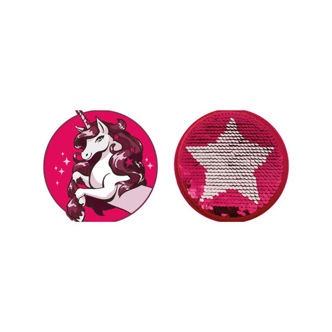 Patches mit Klettfunktion Motiv Horse und Sequin Star