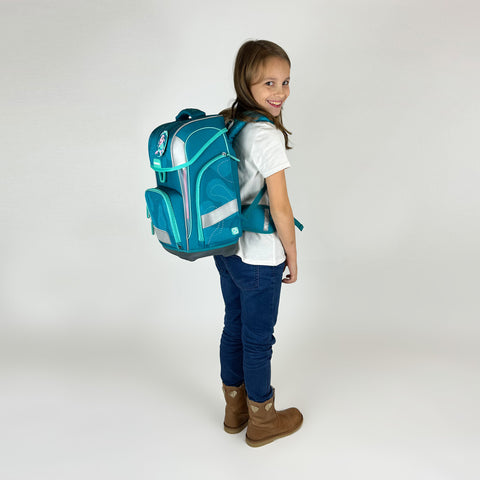New! Ergolite girls school bag Aqua Love