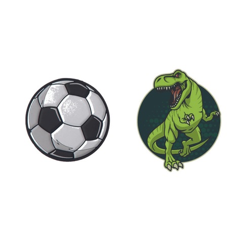 Kaufe jetzt die Patches Soccer Ball & Dino!