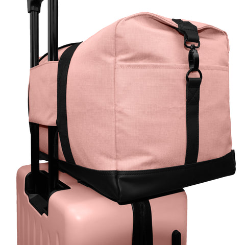 Reisekofferset Florida in der Farbe Flamingo von Walker! Geräumiges und praktisches Reisekofferset! Detailbild Weekender.