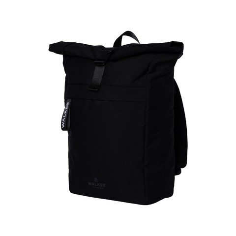 Roll Top Rucksack Black Melange von Walker. Toller Rucksack für Freizeit, Arbeit und Uni!