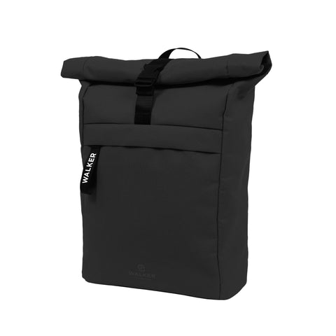 Roll Top Rucksack Black von Walker. Toller Rucksack für Freizeit, Arbeit und Uni!