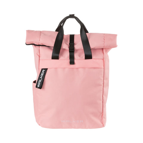 Classic Rucksack Roll Top Pink Sand in der Farbe rosa von Walker Streetwear. Aufrollbarer, ergonomischer Rucksack für jeden Anlass. Praktische Alltagsrucksäcke für Frauen und Mädchen jetzt online bestellen.