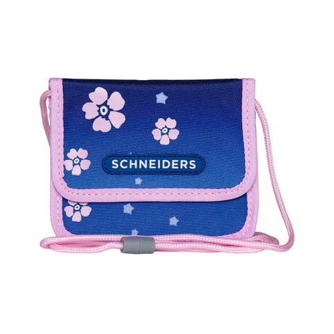 Kids Wallets Blue Bloom von Schneiders. Tolle Geldbörse mit Sicherheitsverschluss.