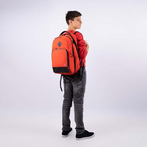 School backpack College Red Melange