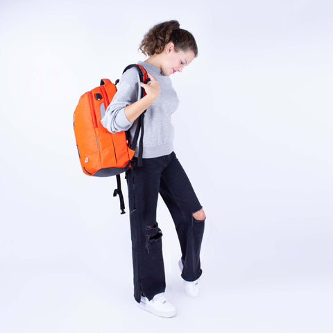 School backpack Elite Red Melange