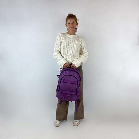 Girls school backpack Fame 2.0 Uni Plum