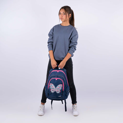 Girls school backpack Fame Magic Butterfly