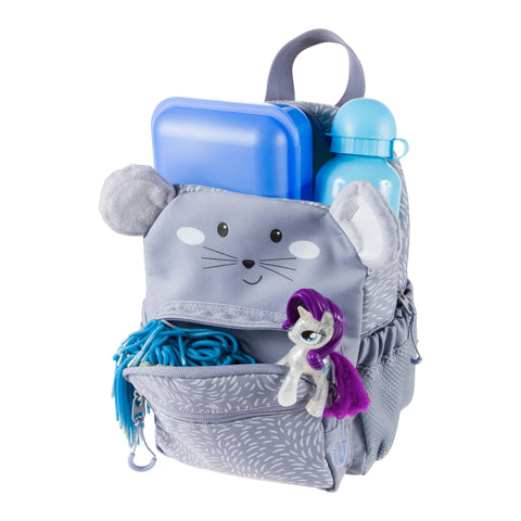 In den süßen Kids Mini Mouse Rucksack passt alles rein: Egal ob Jausenbox, Trinkflasche oder Spielsachen: hier hat alles seinen Platz.