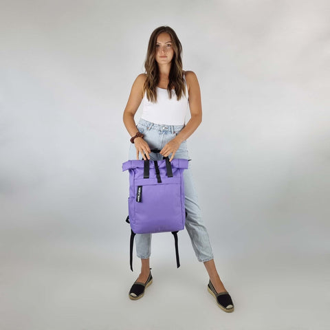 Classic Backpack Roll Top Lavender